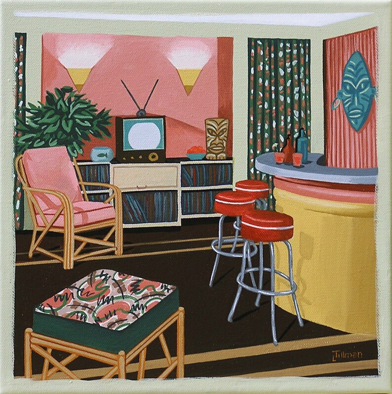 Mid Century Modern Eames Retro Limited Edition Print From - Etsy