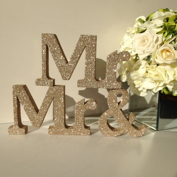 Mr And Mr Wedding Top Table Signs Gay Wedding Table Etsy