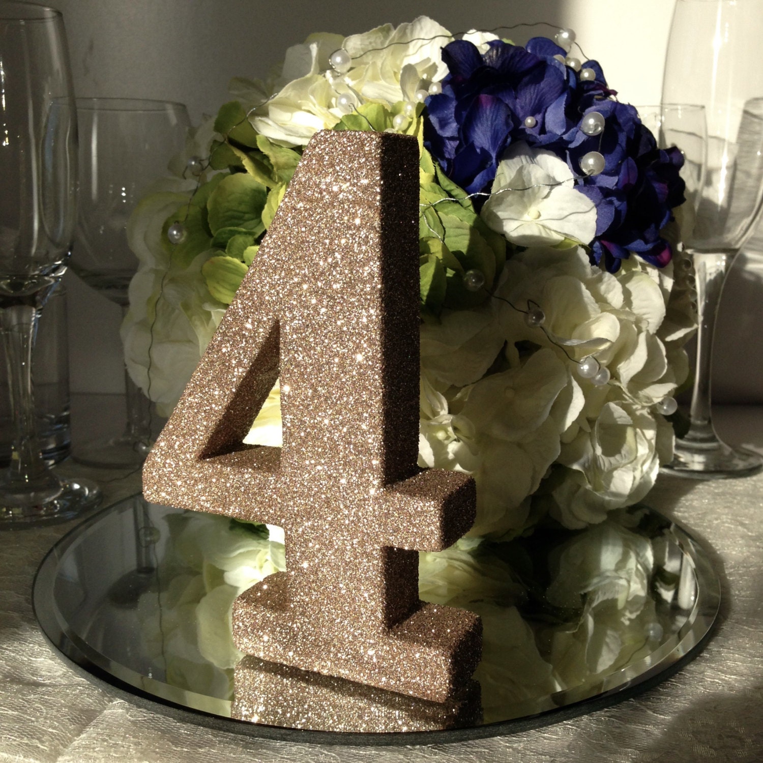 Set Of 6 Wedding Table Numbers Wedding Reception Table Etsy