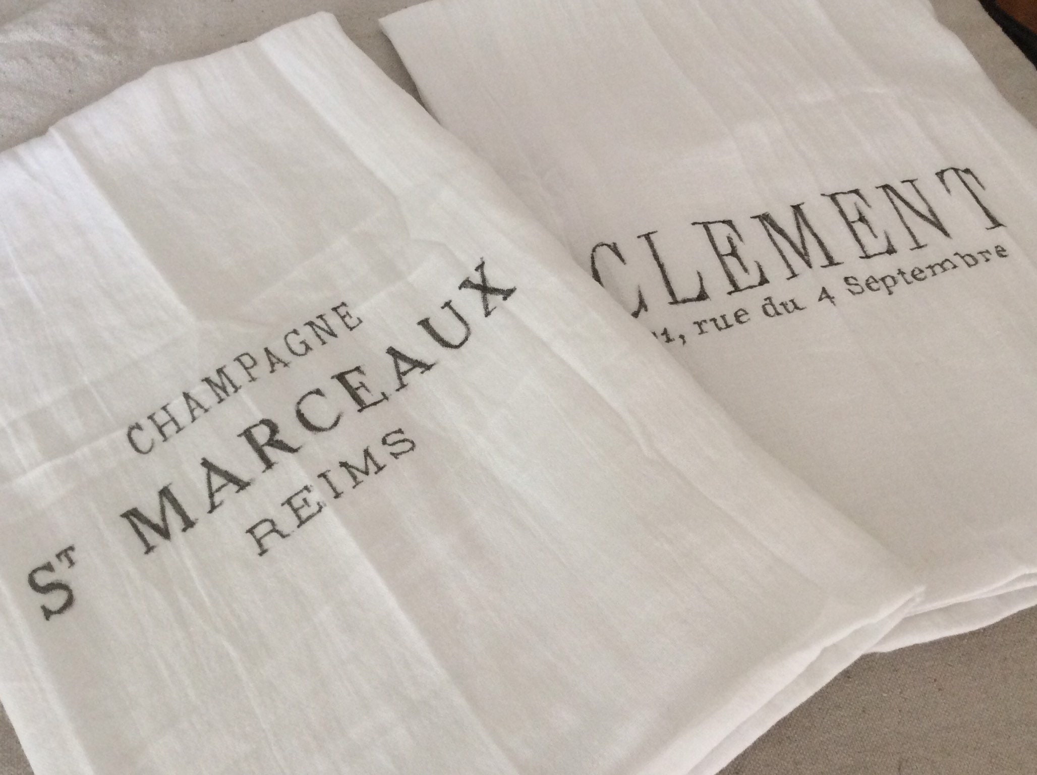 Kitchen Towels French Inspired set of 2 28x28 Etsy