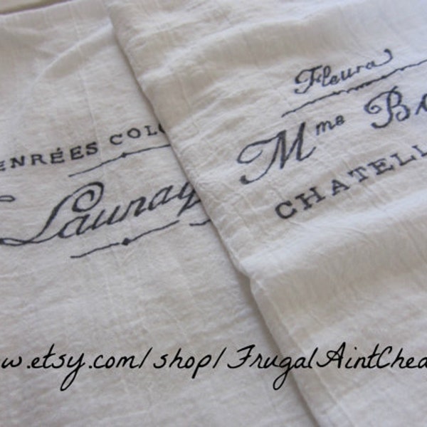 Kitchen Towels French Inspired (set of 2- 28"x28")