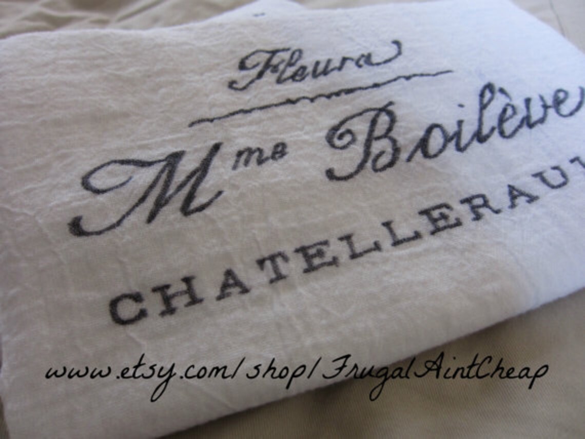 Kitchen Towels French Inspired set of 2 28x28 Etsy