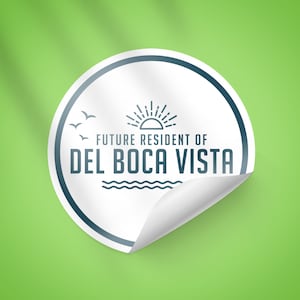 Zukünftiger Bewohner von Del Boca Aussicht Aufkleber - Seinfeld Aufkleber - Vatertagsgeschenk - Lustiges Seinfeld Geschenk für Papa, Ehemann - Geschenk zum Ruhestand