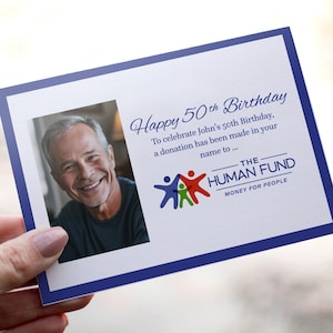 GEPERSONALISEERD Human Fund-certificaat van 4 x 6 inch - GRATIS aanpassing - Perfecte Vaderdagkaart voor Seinfeld-fan - Verjaardag - Digitale download