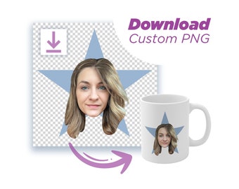 Personalized "The Office" Star Face PNG - Custom Fan Art (Digital Download)