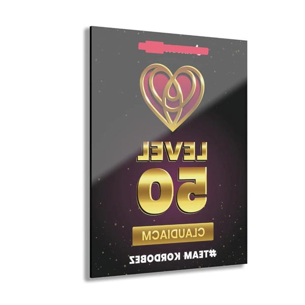 Tiktok Level 50 Plaque - Etsy