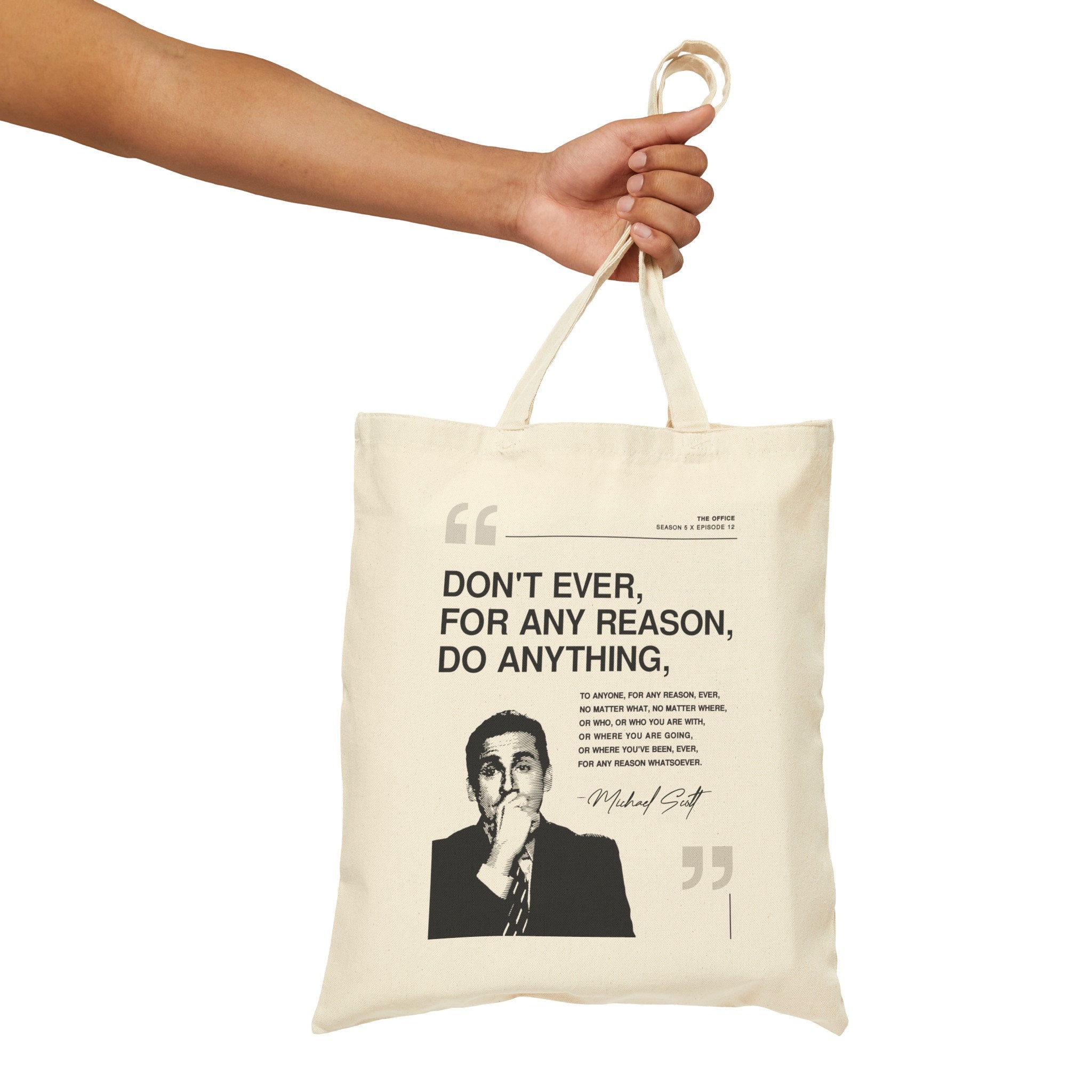 BWWKTOP Michael Tote Bag Michael And Dwight Fans Regali Dwight Fans Borsa a tracolla, Questo è ciò che lei, Large, Borsa tote