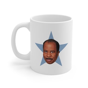 The Office &#39;Stanley Cup&#39; Face Star Mug - The Office Fan Gift - Stanley Hudson - The Office Birthday Gift - Funny &quot;Stanley Cup&quot; Joke Face Mug