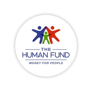 Pegatina del logo de "El Fondo Humanitario" de Seinfeld - George Costanza - Organización benéfica falsa - Regalo para el Día del Padre - Regalo perfecto para novio, esposo, papá e hijo