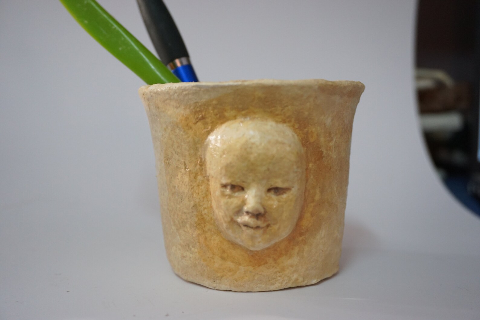 Paper Mache Pencil Holder Etsy