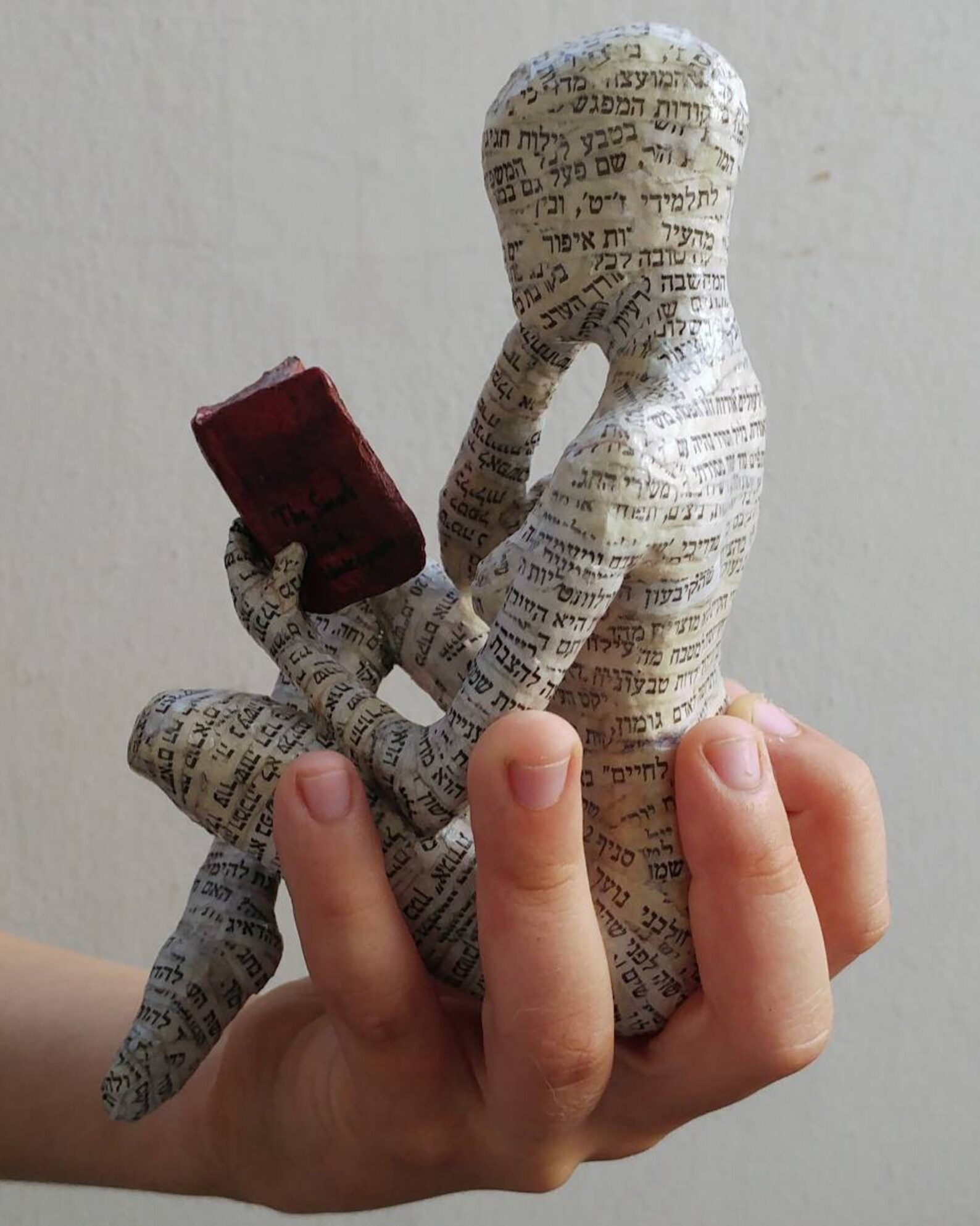 Reading Woman Paper Mache Bookshelf Decor Bookish Gift Etsy