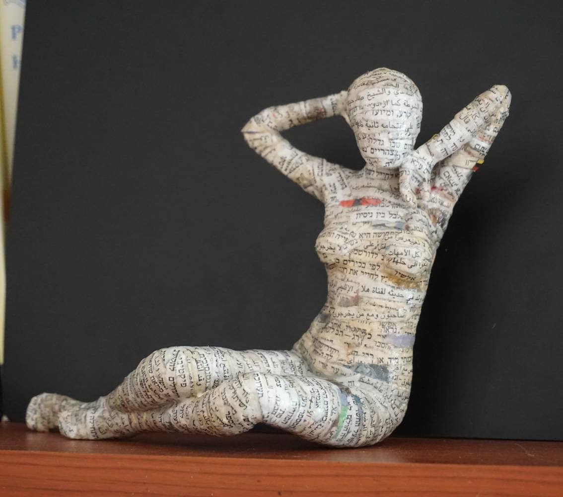 A Paper Mache Sculpture of a Young Woman - Etsy