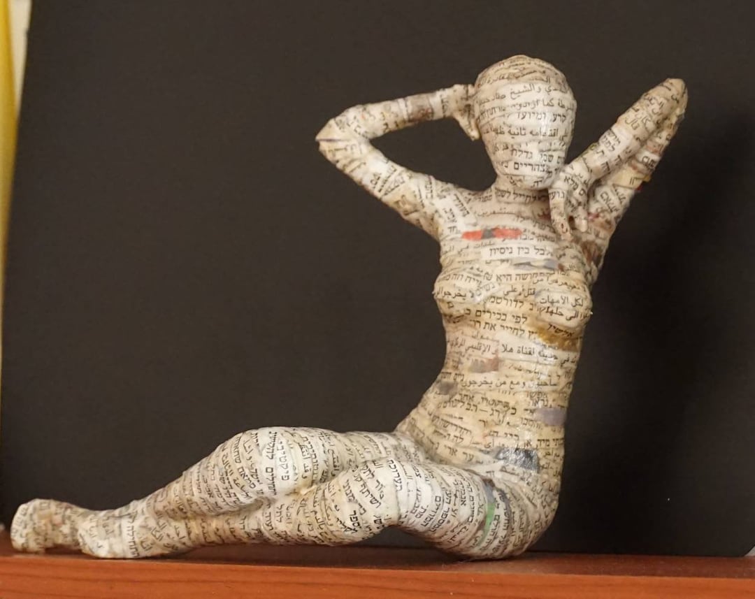A Paper Mache Sculpture of a Young Woman - Etsy
