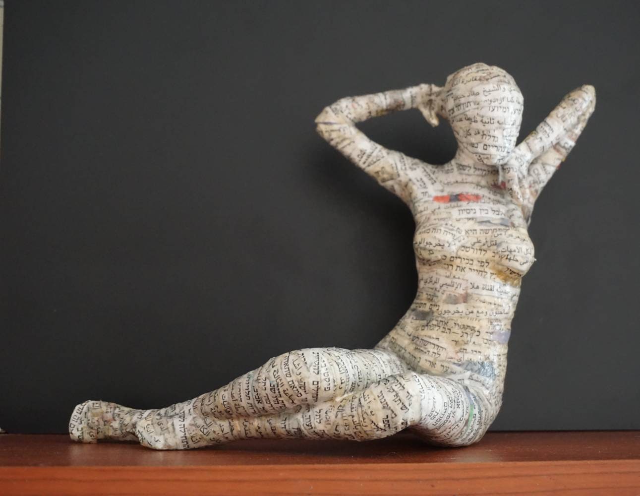 A Paper Mache Sculpture of a Young Woman - Etsy