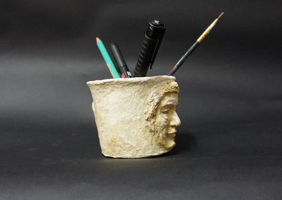 Paper Mache Pencil Holder Etsy paper-mache-pencil-holder-etsy