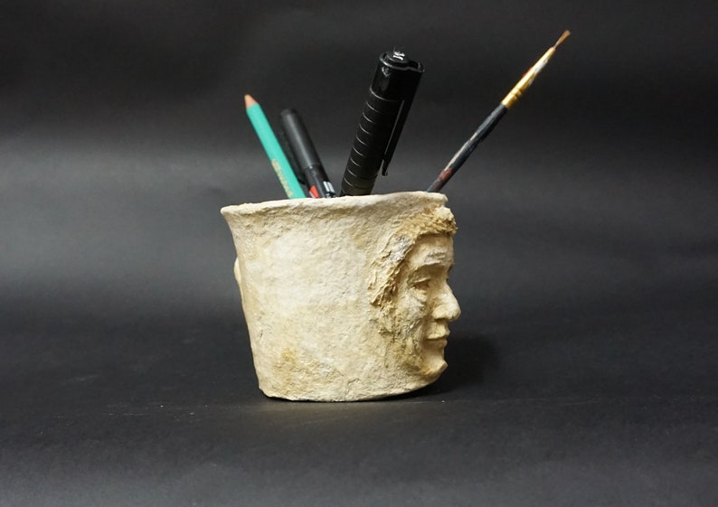Paper Mache Pencil Holder Etsy