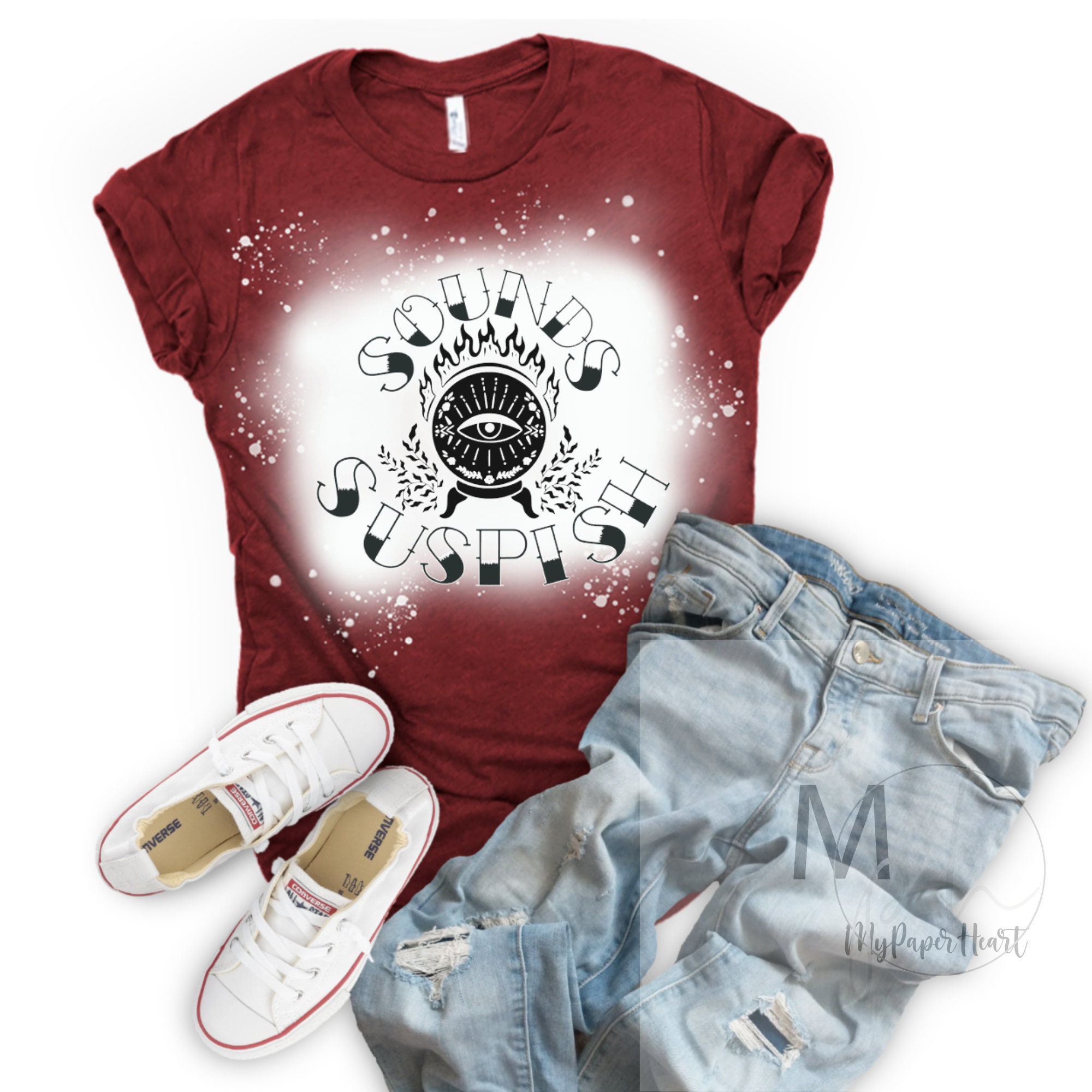 Suspish Bailey Sarian Inspired Bleached Tee - Etsy