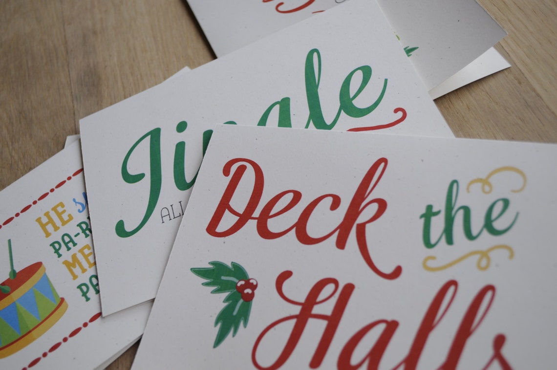 INSTANT DOWNLOAD DIY Printable Color 5x7 Classical Christmas - Etsy