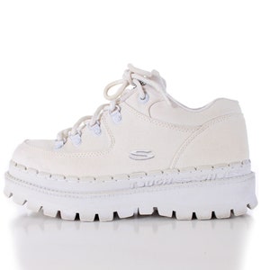 90s White Platform Skechers Jammers Size 8 9 USA Etsy UK