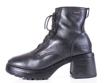 90s chunky platform boots