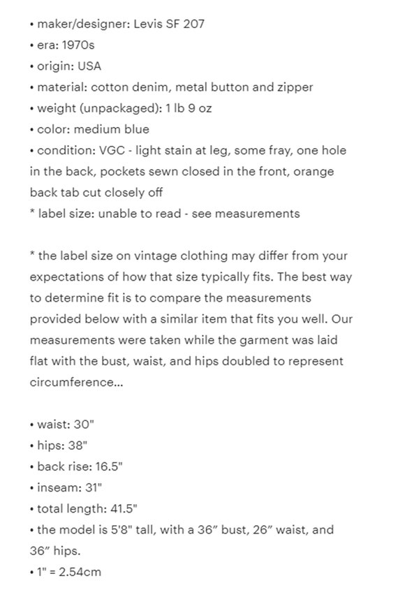 70s Vintage LEVIS Jeans High Waist Flare Orange T… - image 10