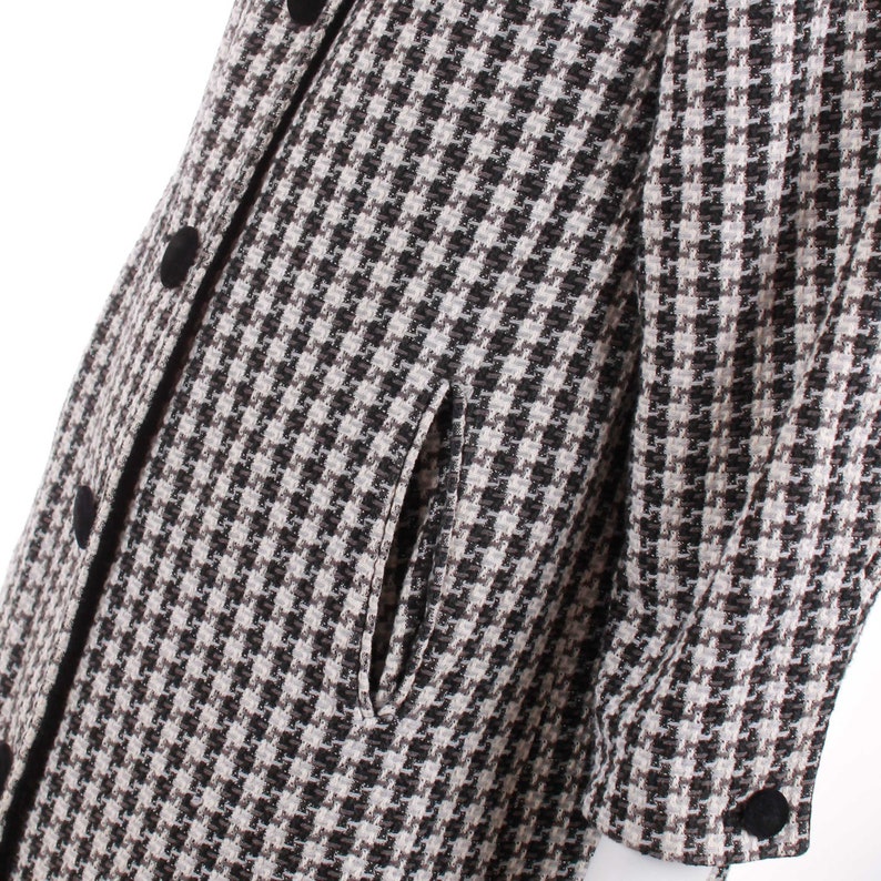 60s Marguerite Rubel San Francisco Houndstooth Black and White - Etsy