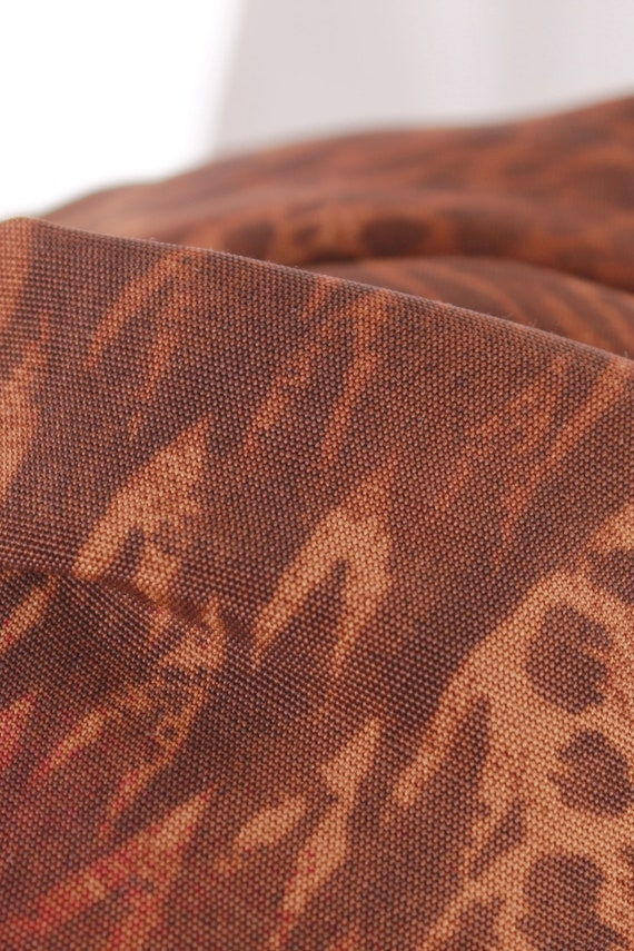 Vintage Brown and Black Tribal Animal Print Sheat… - image 5