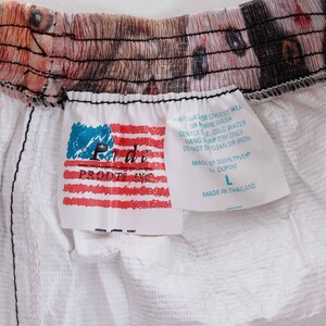 Vintage Cat Print Tyvek High Waist Shorts Kitty Kitten Novelty Print Paper Boxers Women's Size XS bild 5