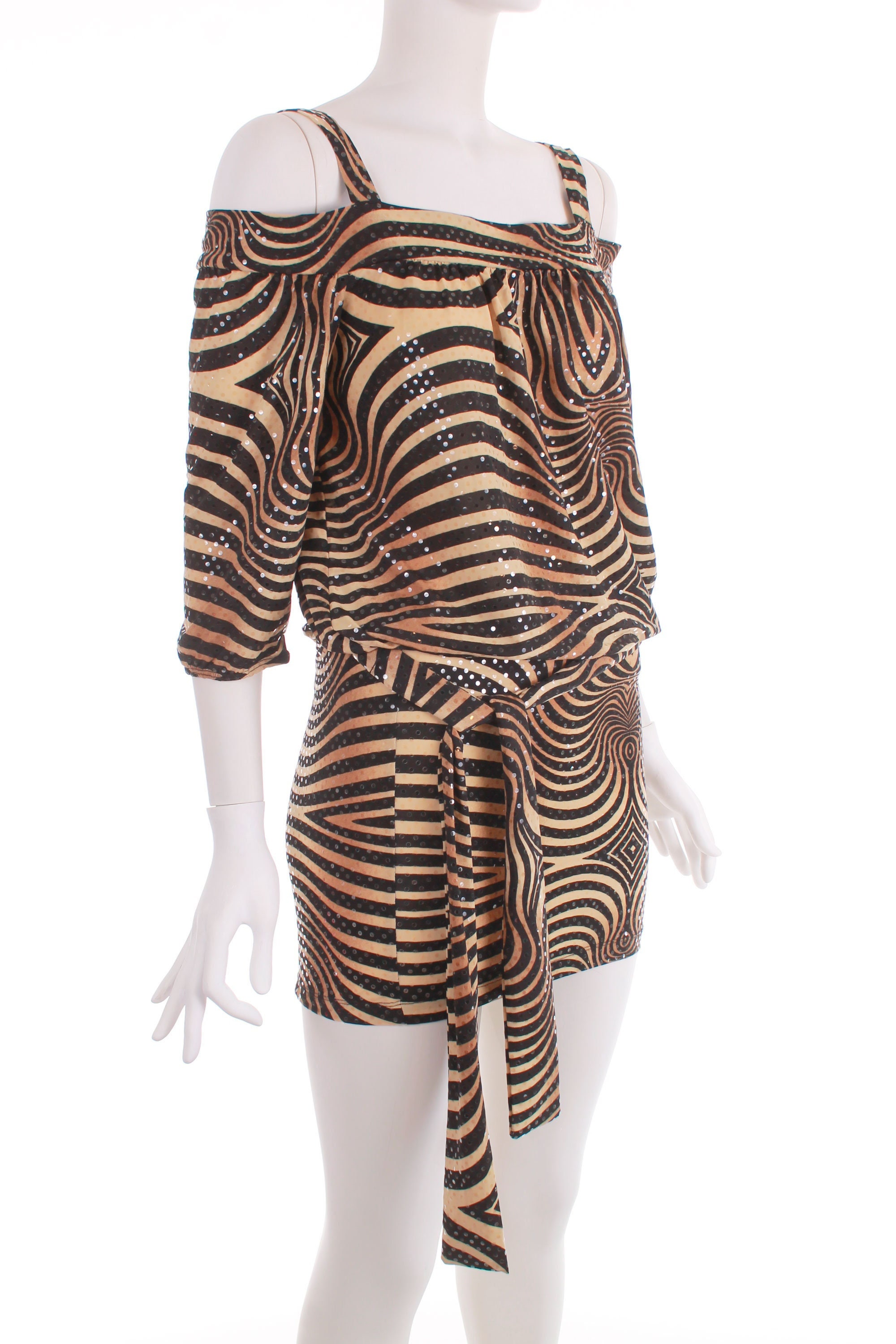 Zebra Sequin Dress - Etsy
