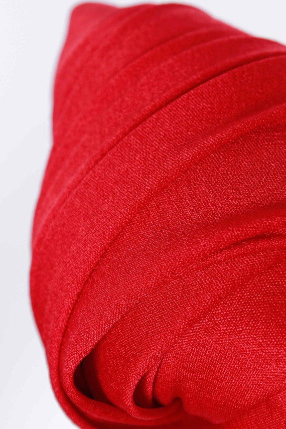 70s Disco Red Ruched Sparkly Sequin Disco Gown Ma… - image 6