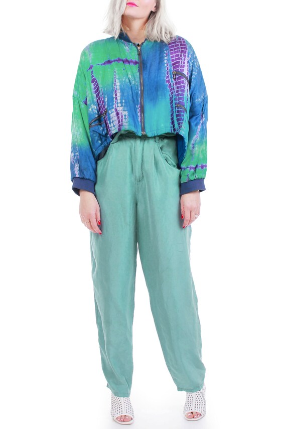 80s Cropped Batwing Puffer Jacket OSFA 66" bust