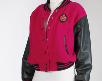 ジャケット・アウター 80s vintage short wool bomber jacket 80s Wool Bomber Jacket | M - Lucky Vintage