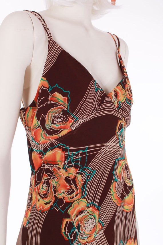 Vintage 90s Slip Dress by YAFFA USA Swirl Floral … - image 3