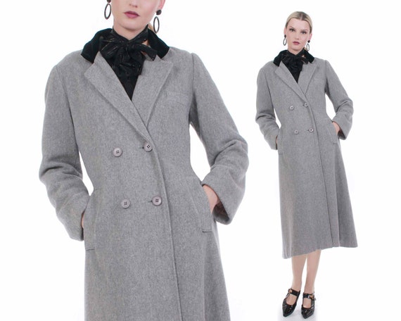 Vintage Gray Wool Princess Coat