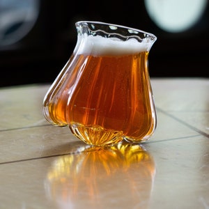 FANCY Wobble Glass, Handmade Beer/Whiskey/Wine Glassware image 5
