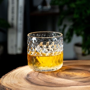 Classic Lowball Whiskey Glass, Handmade