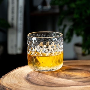 Classic Lowball Whiskey Glass, Handmade image 1