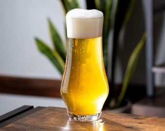 Pilsner Beer Glass, Handmade Glass