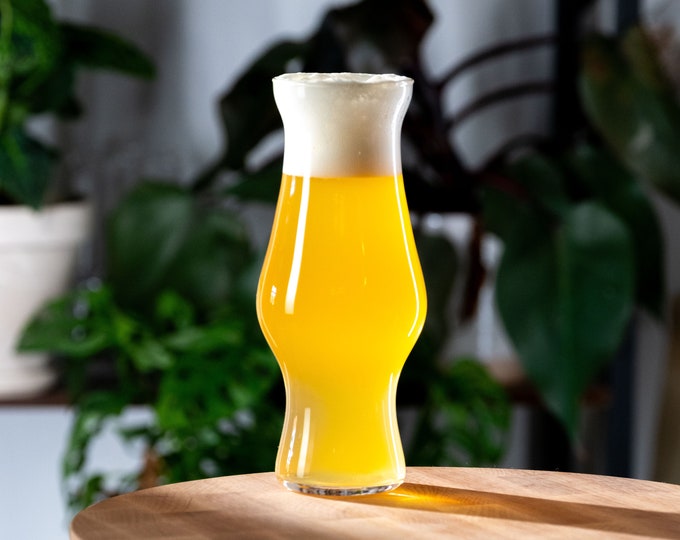 Tulip Beer Glass, Handmade Glassware