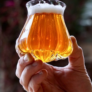 FANCY Wobble Glass, Handmade Beer/Whiskey/Wine Glassware image 2