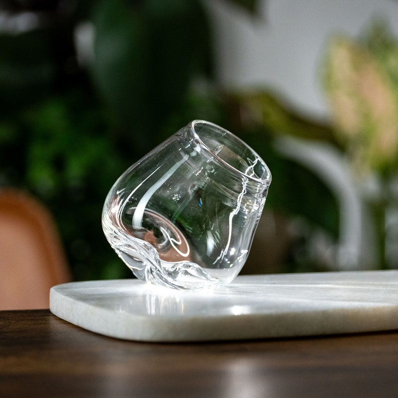 Limestone Glass, Whiskey Rocks Handmade Glassware image 2
