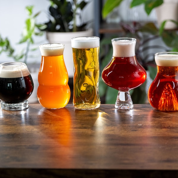 Wählen Sie Craft Beer Glasses Set: Prätentiöses Bierglas