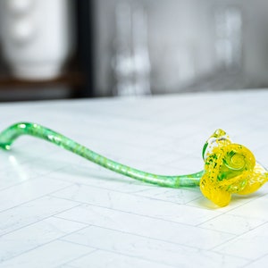 Glass Rose, Handmade Blown Glass image 9