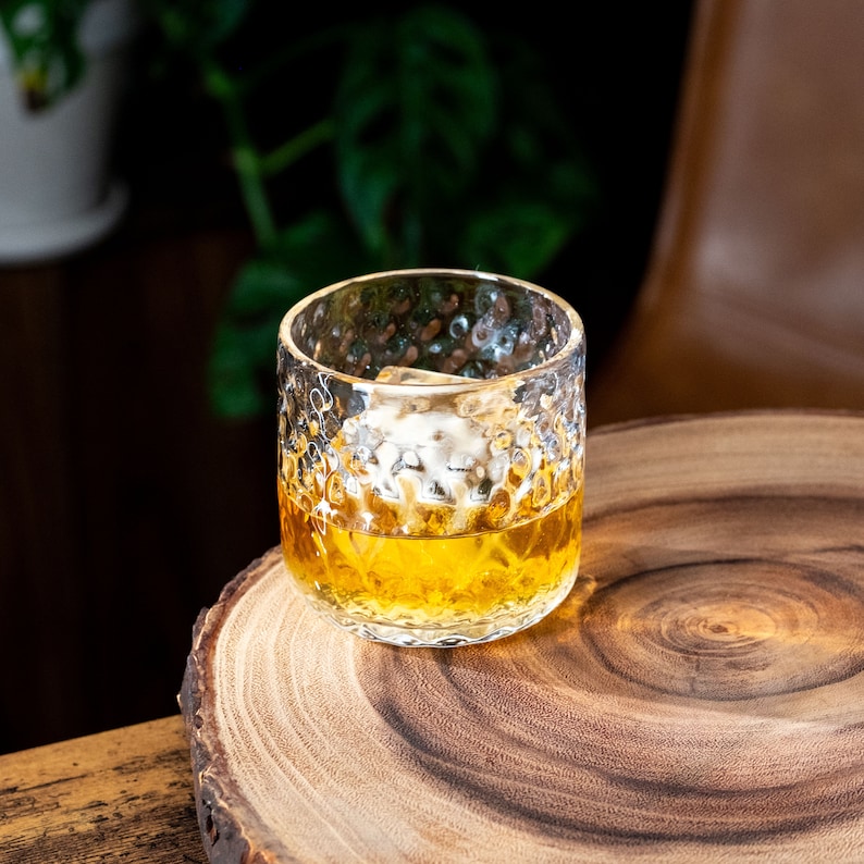 Classic Lowball Whiskey Glass, Handmade image 4