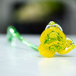 Glass Rose, Handmade Blown Glass image 10