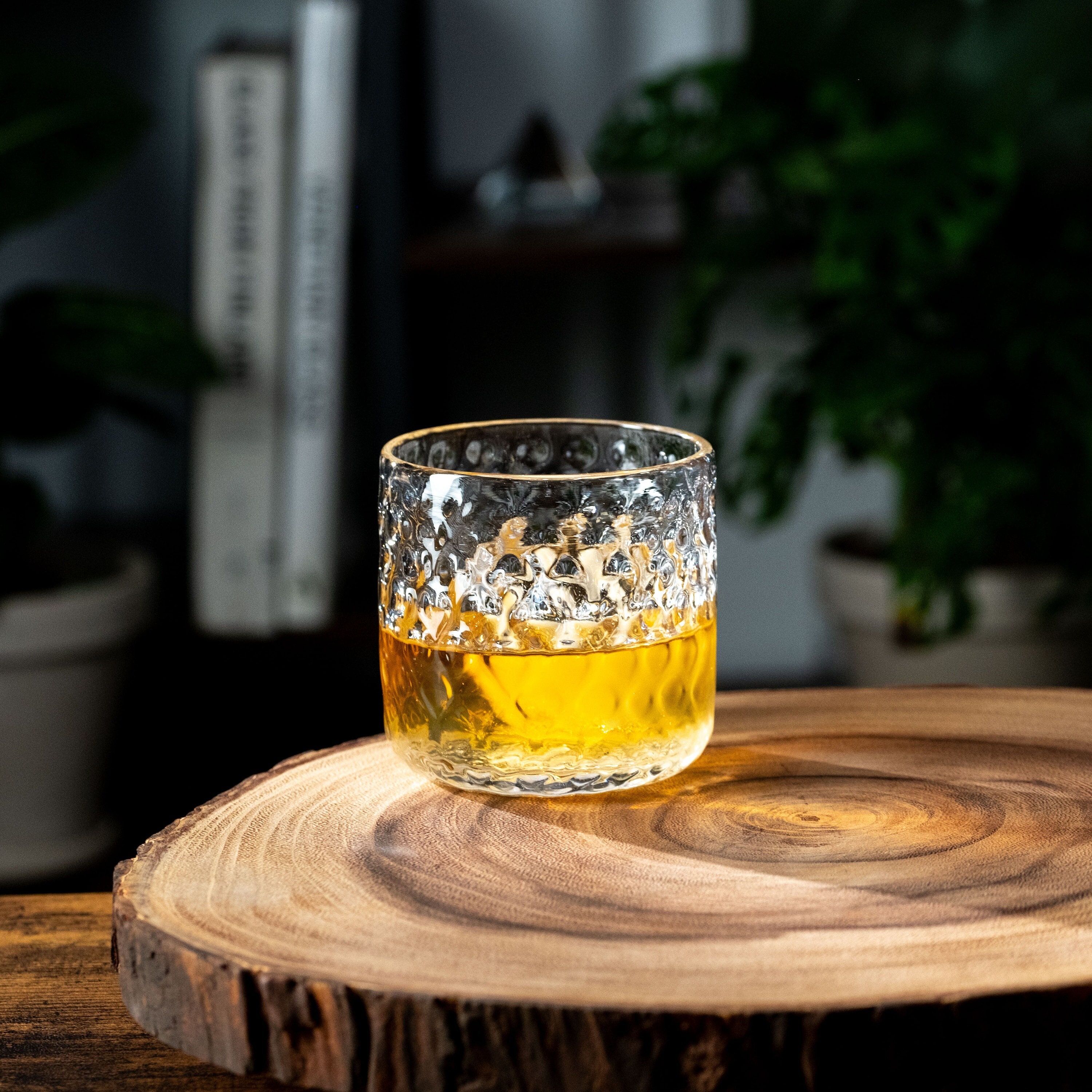 LONARDO Bicchiere Da Whisky Inciso Laser 350 Ml - Vetro Di Qualità Per Whisky, Gin E Liquori, Idea Regalo Personalizzata