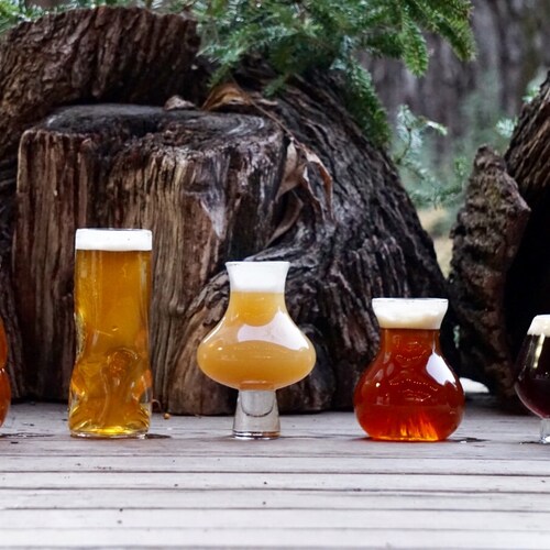 Select Set of Pretentious Beer Glasses Craft Beer Glassware Etsy