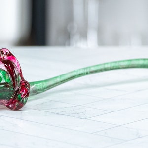 Glass Rose, Handmade Blown Glass image 2