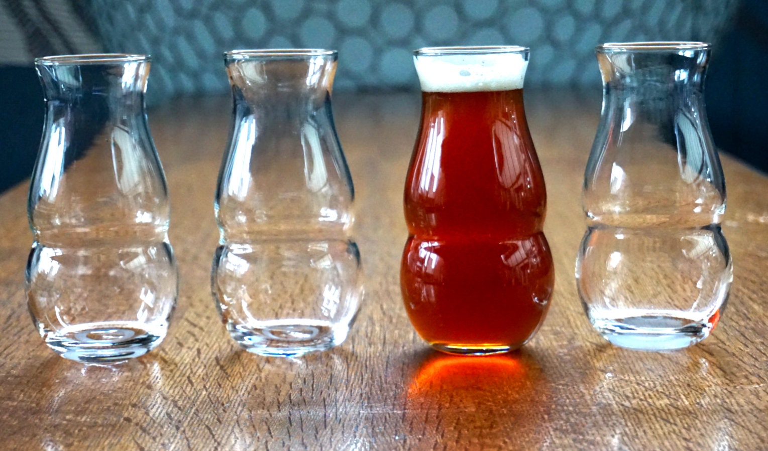 THE Beer Glass Set of Four Handmade Glassware Etsy