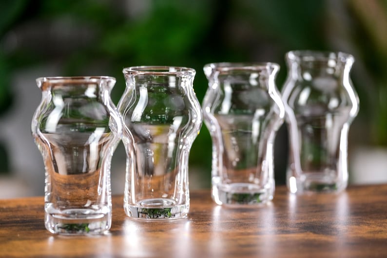 New-Fashioned Neat Glass, SET OF 4, Handmade Glassware image 3